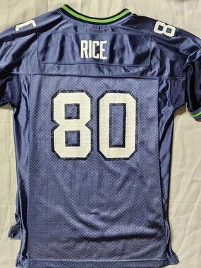 Rare Vintage Jerry Rice Seattle Seahawks Football Jersey Reebok Size Youth L